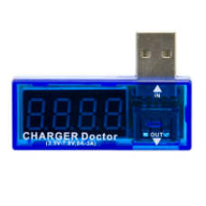 USB جهاز قياس شاحن 