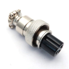 موصل GX16 ثلاثي الدبابيس (3Pin) – قطر 9 مم