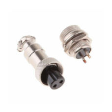 موصل GX16 ثنائي الدبابيس (2Pin) – قطر 15 مم